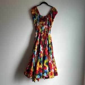 Grace Elements Floral MIDI Dress Size XS